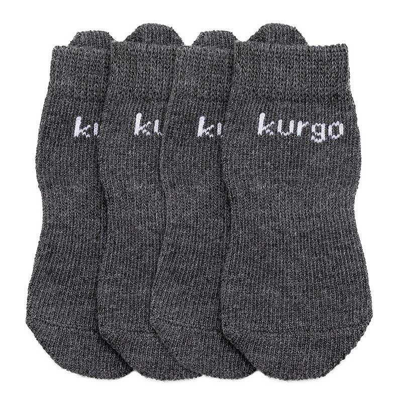 Kurgo Blaze Cross Hunde Socken 4-er Pack in grau