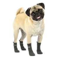 Kurgo Blaze Cross Hunde Socken 4-er Pack in grau S