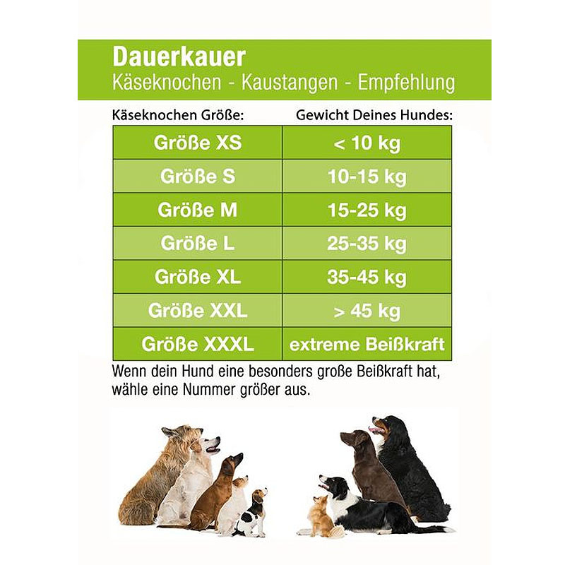 Dauerkauer Hartkäsestange Käsekauknochen aus Deutschland | EXTRA BISSFEST