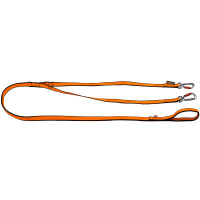 Non-stop dogwear Laufleine Bungee leash Double in orange...