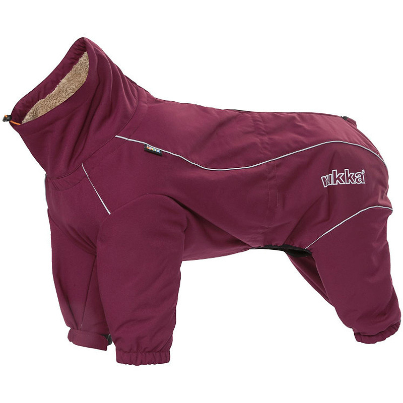 Rukka Pets Wintermantel mit Beinen Thermal Overall 45 burgund rot