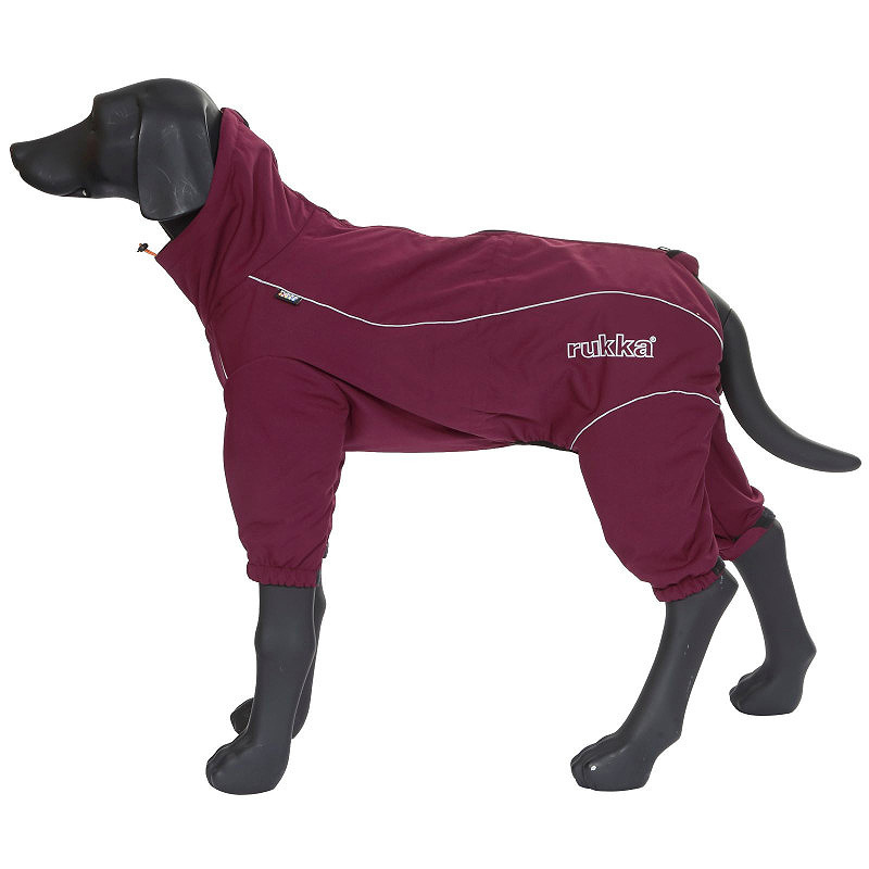 Rukka Pets Wintermantel mit Beinen Thermal Overall 45 burgund rot