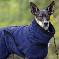 WarmUp Cape PRO Mantel für mittelgroße Hunde darkblue blau L