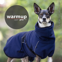 WarmUp Cape PRO Mantel für mittelgroße Hunde darkblue blau XL