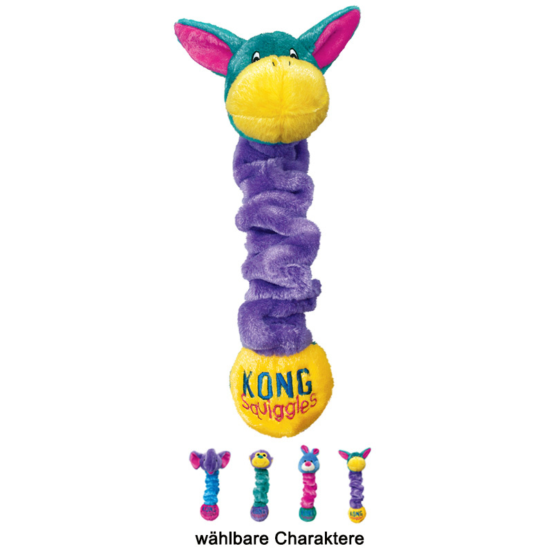 KONG Squiggles bunte Tiere Größe M