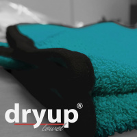 DryUp Towel großes Handtuch aus Baumwolle in petrol