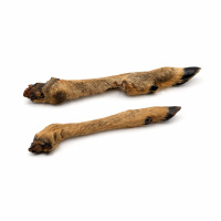 Rehbein mit Fell für Hunde 3 Stück