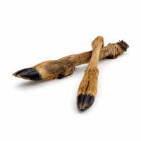 Rehbein mit Fell für Hunde 6 Stück