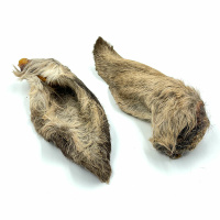 Hirschohren  mit Fell für Hunde 100% Wild