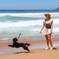 DOOG Hüfttasche Bauchtasche Trainingstasche aus Neopren Neosport Hip Belt in grün