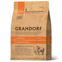 Grandorf Trockenfutter Lamm und Pute für Junior Hunde 10kg