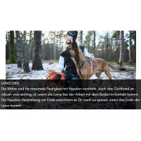 Non-stop dogwear Schleppleine Friction Long Line in orange 15m