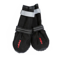 RUKKA Pets Schuhe Boots hoch Proff Pfotenschutz  in schwarz 2-er Pack 5 | 58 mm