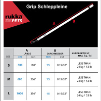 Rukka Pets Grip gummierte Schleppleine Trainingsleine in neongelb L 10 m