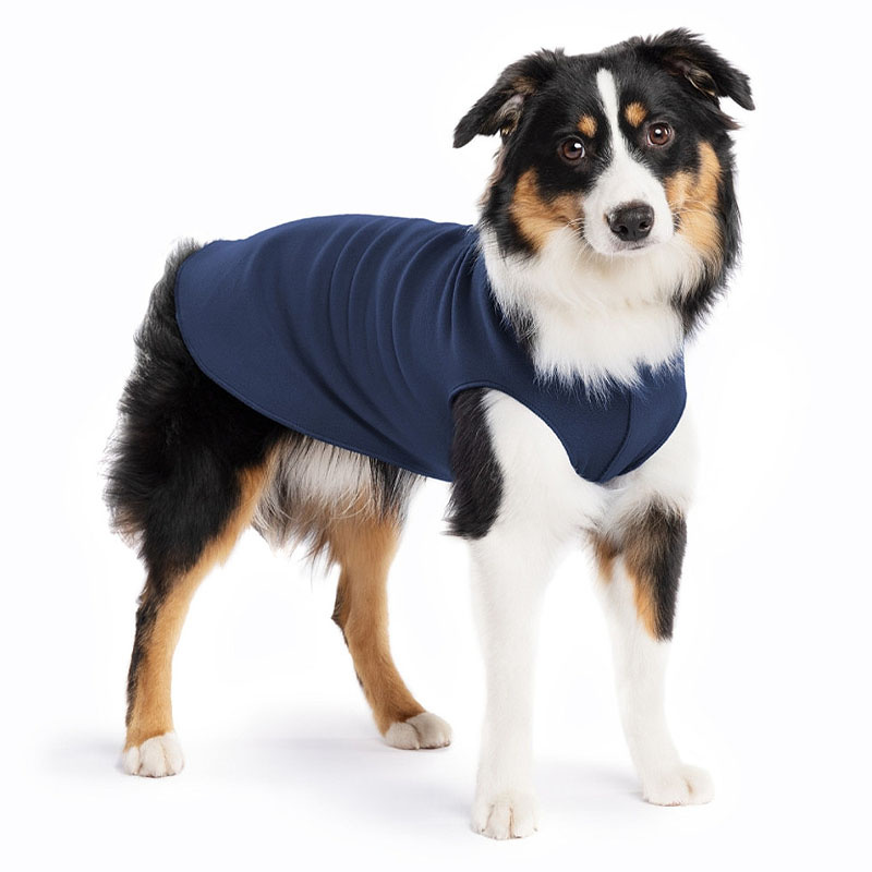 Goldpaw Stretch Fleece Hundepullover in navy blau