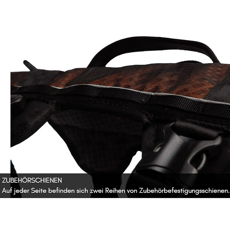 Non-stop dogwear Rock long Brustgeschirr Sicherheitsgeschirr Panikgeschirr M