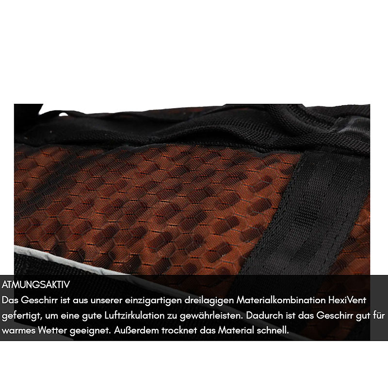 Non-stop dogwear Rock long Brustgeschirr Sicherheitsgeschirr Panikgeschirr M