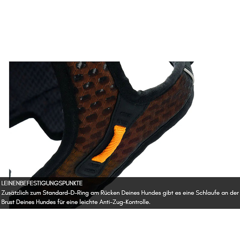 Non-stop dogwear Rock long Brustgeschirr Sicherheitsgeschirr Panikgeschirr M