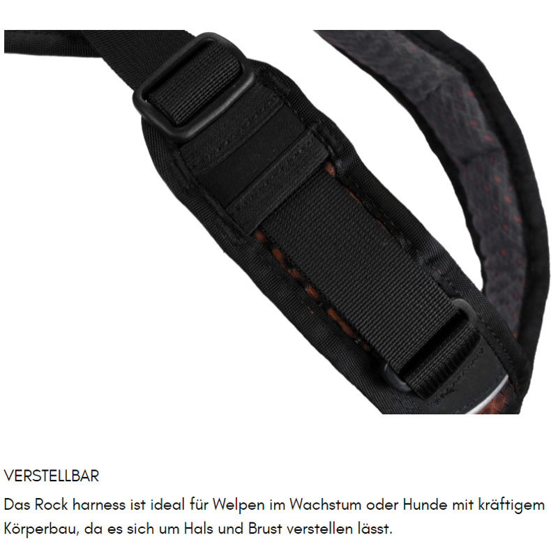Non-stop dogwear Rock long Brustgeschirr Sicherheitsgeschirr Panikgeschirr M