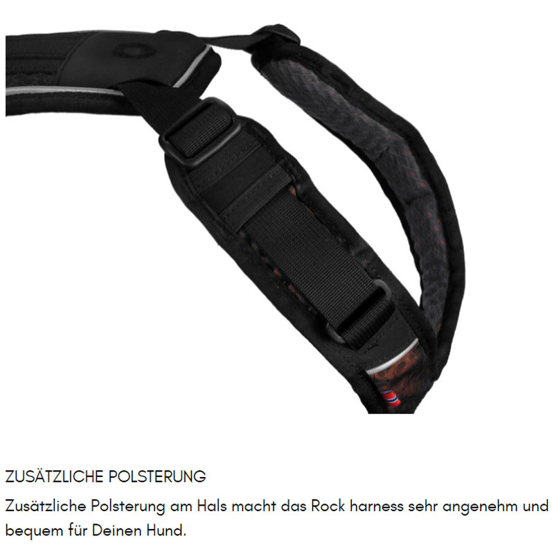 Non-stop dogwear Rock long Brustgeschirr Sicherheitsgeschirr Panikgeschirr M