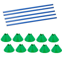 Hürden Set Cavaletti Agility Hundetraining 100cm GRÜN BLAU