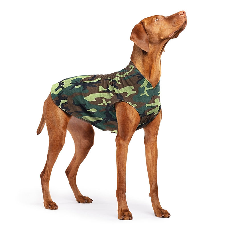 Goldpaw Stretch Fleece Hundepullover in camouflage