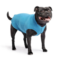 Goldpaw Stretch Fleece Hundepullover in marine petrol Größe 14