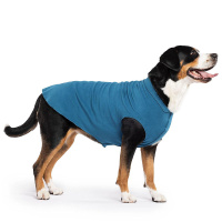 Goldpaw Stretch Fleece Hundepullover in marine petrol Größe 20