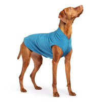 Goldpaw Stretch Fleece Hundepullover in marine petrol Größe 26