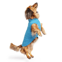 Goldpaw Stretch Fleece Hundepullover in marine petrol Größe 30