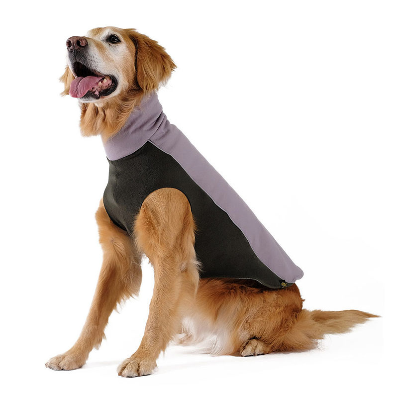 Goldpaw Portland Fleece warmer Hundepullover in silber grün