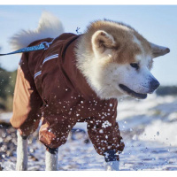 Hurtta Mudventure Overall ECO Regenmantel mit Beinen in zimt braun 35 S