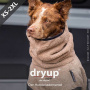 DryUp Trocken Cape Hundebademantel in coffee braun