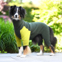 Goldpaw Stretch-Fleece Onesie Overall Pullover mit Beinen 26 schwarz