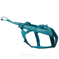 Non-stop dogwear Zuggeschirr Laufgeschirr Sportgeschirr Freemotion 5.0 teal petrol Größe 9