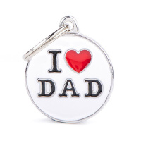 MyFamily Hundemarke Anh&auml;nger kleiner Kreis I LOVE...