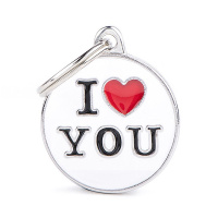 MyFamily Hundemarke Anh&auml;nger kleiner Kreis I LOVE...