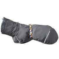 Hurtta Mudventure Coat ECO Regenmantel in blackberry grau 45
