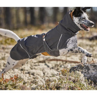 Hurtta Mudventure Coat ECO Regenmantel in blackberry grau 45