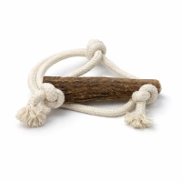 PITUPITA Hirschgeweih Beissring mit Seil vom Rothirsch M