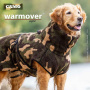 Warmover Cape Pullover für mitelgroße Hunde in camouflage grün