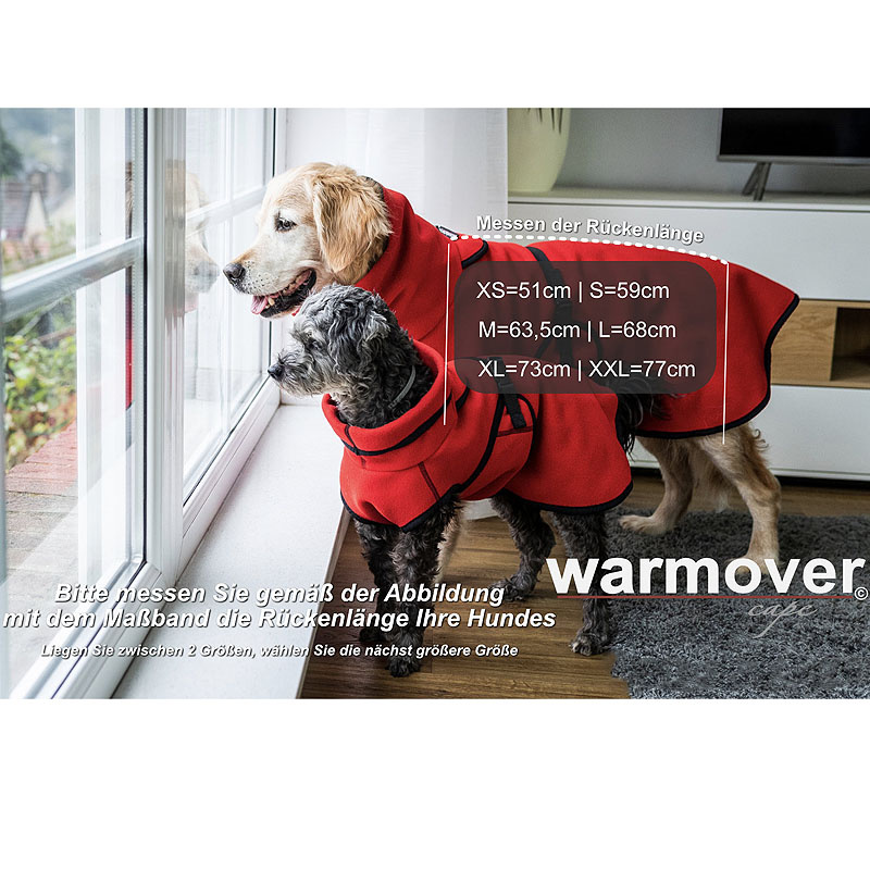Warmover Cape Pullover für mitelgroße Hunde camouflage XL