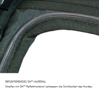 Non-stop dogwear Ramble Brustgeschirr Hundegeschirr in grau pink XL