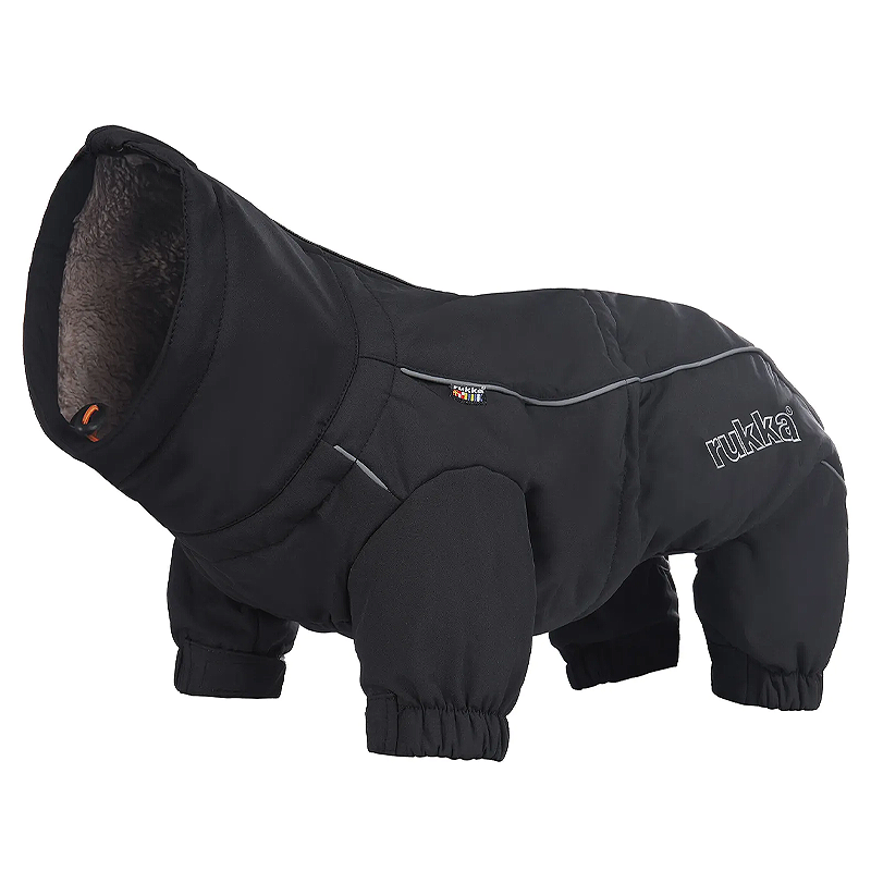 Rukka Pets  thermal overall Wintermantel für kurzbeinige Hunde Dackel in schwarz