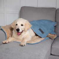 Scruffs Cosy wärmende Kuscheldecke blau - azul