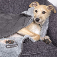Scruffs Cosy wärmende Kuscheldecke blau - azul