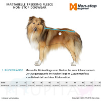 Non-stop Dogwear Trekking Fleece Jacke Pullover für Hunde grau weinrot 27