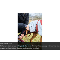 Non-stop Dogwear Trekking Fleece Jacke Pullover für Hunde grau weinrot 30