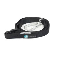 AnnyX Leine Run FUN Laufleine Trekkingleine schwarz