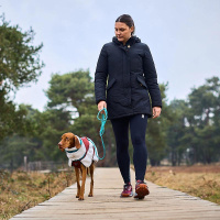 Non-stop dogwear runde Trekking Leine in orange 1,2m | 6mm